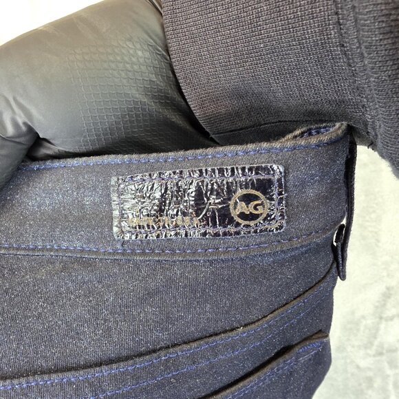 AG Adriano Goldschmied Jeans Womens 26R Blue Coated Stevie Ankle Slim Straight - Picture 11 of 15